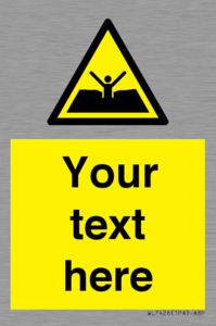 Custom Warning quicksand mud or silt